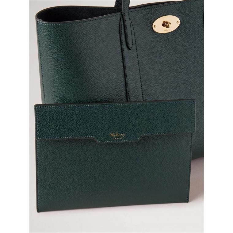 Mulberry Bayswater Tote Mulberry Green Classic Grain